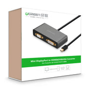 UGREEN 3-in-1 Mini DisplayPort to HDMI&VGA&DVI converter - black (10440) V28-ACBUGN10440