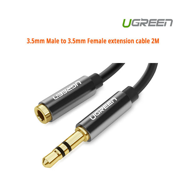 UGREEN 3.5mm Male to 3.5mm Female extension cable 2M (10594) V28-ACBUGN10594