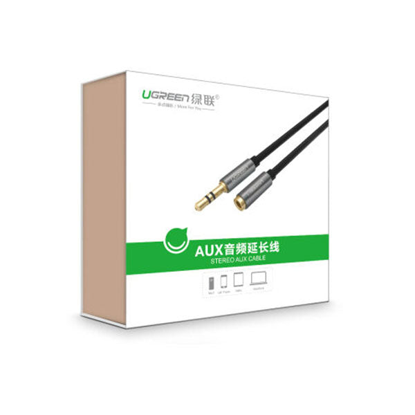 UGREEN 3.5mm Male to 3.5mm Female extension cable 2M (10594) V28-ACBUGN10594