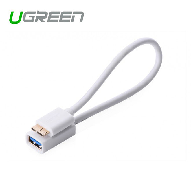 UGREEN Micro USB 3.0 OTG Cable For Samsung Note 3/S4/S5 - White (10817) V28-ACBUGN10817