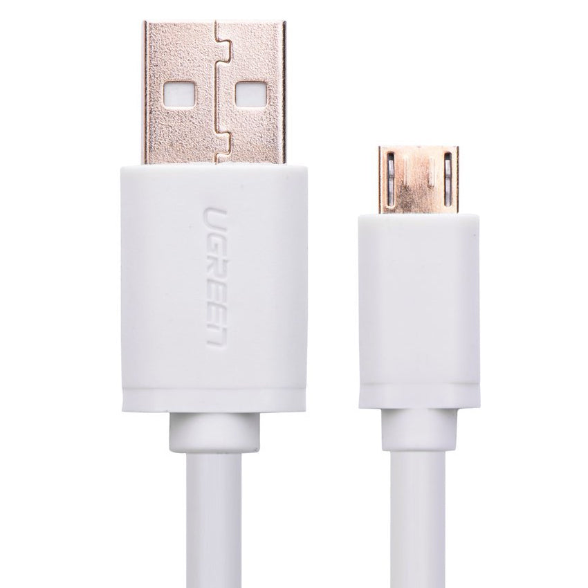 UGREEN Micro USB Male to USB Male cable Gold-Plated - White 2M (10850) V28-ACBUGN10850