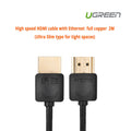 UGREEN High speed with Ethernet full copper Ultra Slim HDMI cable 2M (11199) V28-ACBUGN11199
