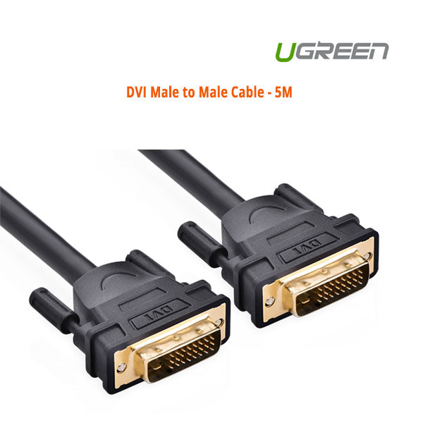 UGREEN DVI Male to Male Cable 5M (11608) V28-ACBUGN11608