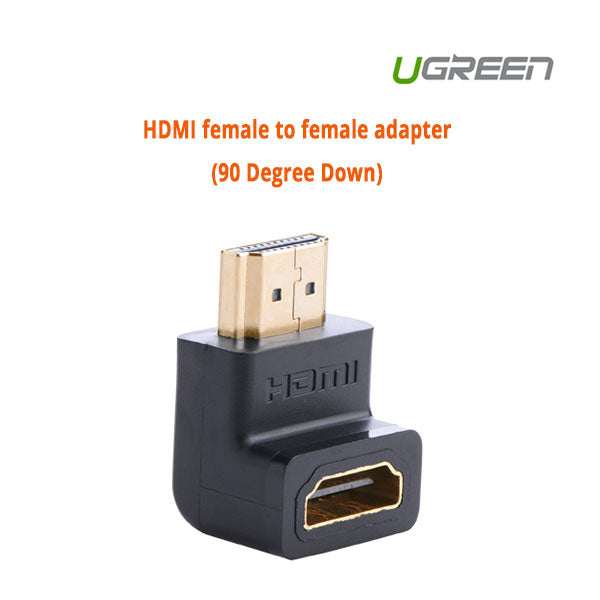 UGREEN HDMI female to female adapter (90 Degree Down) (20109) V28-ACBUGN20109