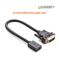 UGREEN DVI male to HDMI female adapter cable (20118) V28-ACBUGN20118