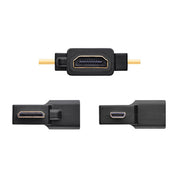 UGREEN Micro HDMI + Mini HDMI Male to HDMI Female Adapter (20144) V28-ACBUGN20144