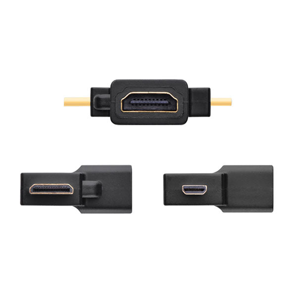 UGREEN Micro HDMI + Mini HDMI Male to HDMI Female Adapter (20144) V28-ACBUGN20144