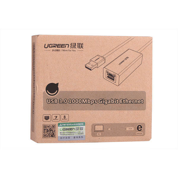 UGREEN USB3.0 Gigabit 10/100/1000 Mbps Network Adapter (20256) V28-ACBUGN20256