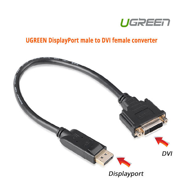 UGREEN DisplayPort male to DVI female converter (20405) V28-ACBUGN20405