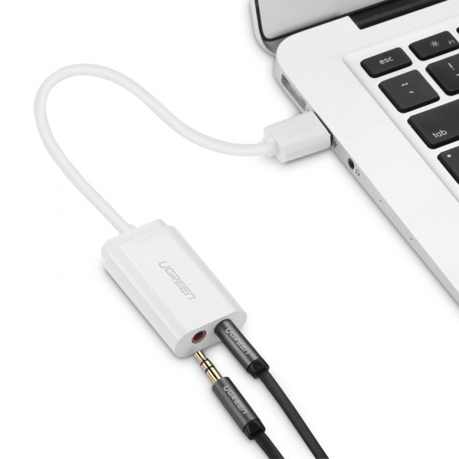 UGREEN USB 2.0 External 3.5mm Sound Card Adapter (30143) V28-ACBUGN30143