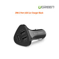 Ugreen 29W 3 Port USB Car Charger Black ACBUGN40284 V28-ACBUGN40284