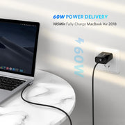 UGREEN USB-C to Angled USB 2.0 C M/M Round Cable Aluminum Shell Nickel Plating 2m (Gray Black) 50125 V28-ACBUGN50125