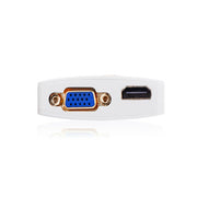 UGreen Mini Display Port to HDMI & VGA Dual Converter Premium ABS case (10427 ) V28-ACBUGNMINIDPHDMIA
