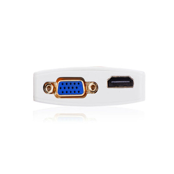 UGreen Mini Display Port to HDMI & VGA Dual Converter Premium ABS case (10427 ) V28-ACBUGNMINIDPHDMIA