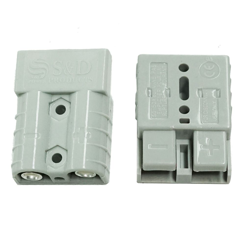 20x Anderson Style Plug connector 50AMP Caravan Trailer Solar 6AWG GREY V94-ODR-ADSPLUG*20
