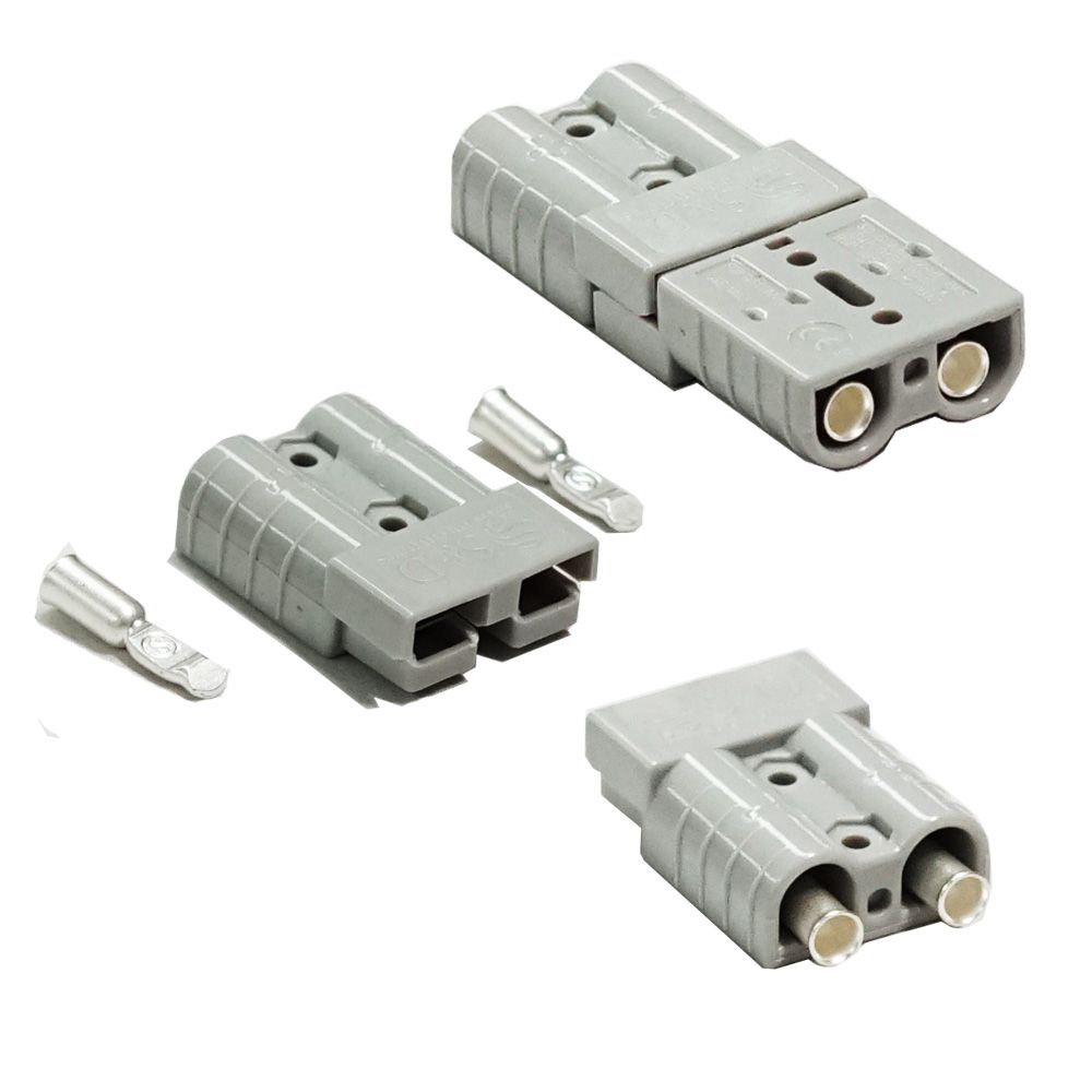 20x Anderson Style Plug connector 50AMP Caravan Trailer Solar 6AWG GREY V94-ODR-ADSPLUG*20