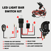 2way LED Universal Driving light Wiring Loom Harness 12V 24V 40A Relay Switch V94-4X4-WIRT-2OPT