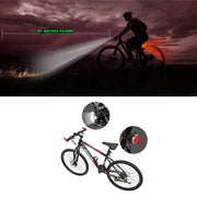Waterproof Bicycle Bike Lights Front Rear Tail Light Lamp USB Rechargeable IPX4 V94-CBMSW+CBMSR