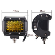 2x 4 inch Spot LED Work Light Bar Philips Quad Row 4WD Fog Amber Reverse Driving V94-4X4-WORK18SL4-Y*2