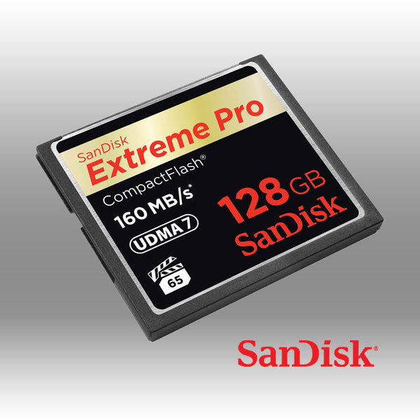 SanDisk Extreme Pro CFXP 128GB CompactFlash 160MB/s (SDCFXPS-128G) V28-FFCSAN128GCFE160