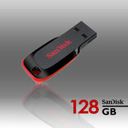 Sandisk Cruzer Blade CZ50 128GB USB Flash Drive V28-FUSSAN128GCZ50