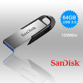 SANDISK 64GB CZ73 ULTRA FLAIR USB 3.0 FLASH DRIVE upto 150MB/s V28-FUSSAN64GCZ73UF3