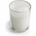 10 White Wax Clear Glass Holder Votive Candle - Wedding Event Centrepiece Table Decoration V382-CLEAR-GLASS-WHITE-WAX