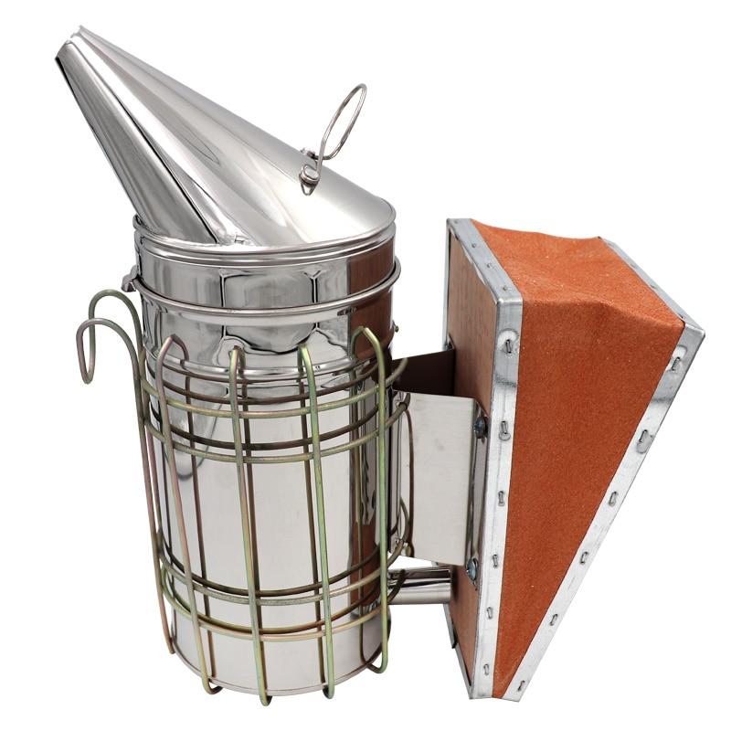 Beekeeping Smoker Stainless Steel Manual Bee Smoke Transmitter Apiculture Equipments Large V122-BSK-0565