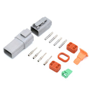 Deutsch DT 4-Way 4 Pin Electrical Connector Plug Kit #DT4 Trailer Waterproof AU V94-4X4-DTPLUG-4OPT