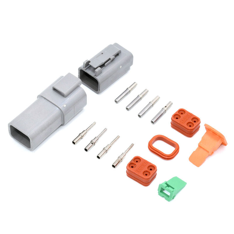Deutsch DT 4-Way 4 Pin Electrical Connector Plug Kit #DT4 Trailer Waterproof AU V94-4X4-DTPLUG-4OPT