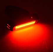 Set USB Rechargeable LED Bike Front Light headlight lamp Bar rear Tail Wide Beam V94-CBTLX2
