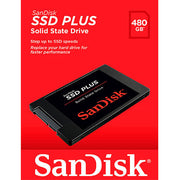 SanDisk SSD Plus 480GB 2.5 inch SATA III SSD SDSSDA-480G V28-SDSSDA-480G