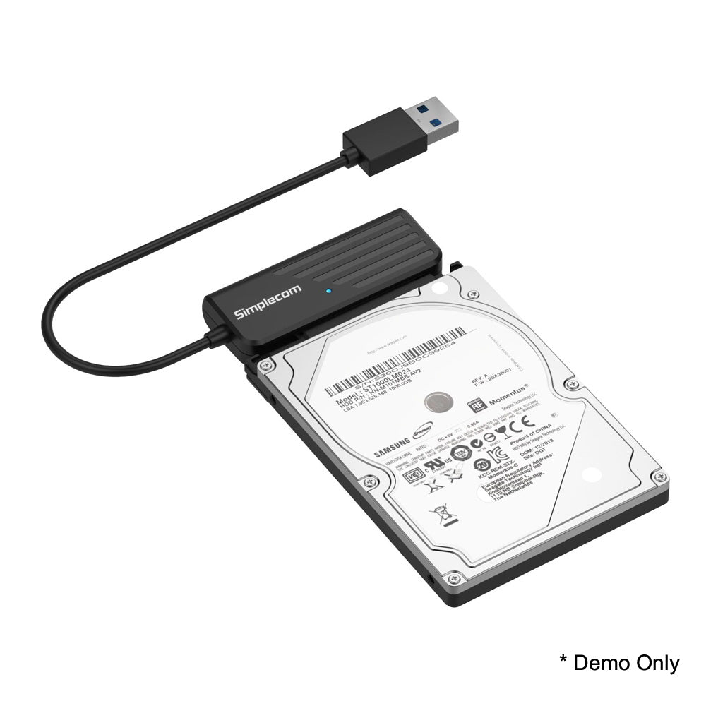 Simplecom SA205 Compact USB 3.0 to SATA Adapter Cable Converter for 2.5" SSD/HDD V28-SA205